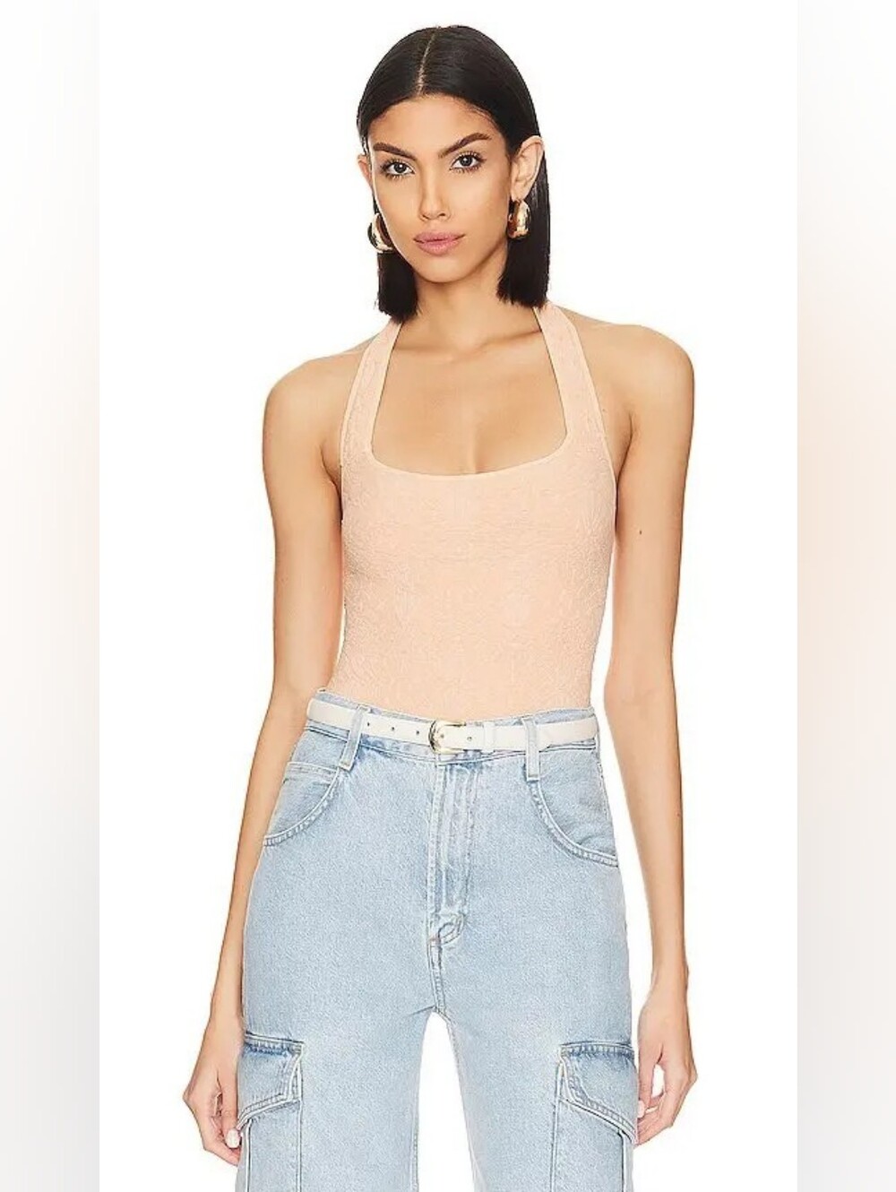 Free People With Love Bodysuit In Bisque Xs/s